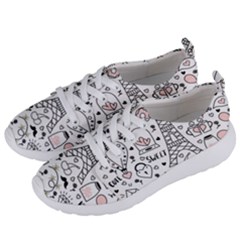 Big Collection With Hand Drawn Objects Valentines Day Women s Lightweight Sports Shoes by Bedest