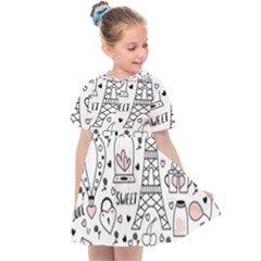 Big Collection With Hand Drawn Objects Valentines Day Kids  Sailor Dress by Bedest