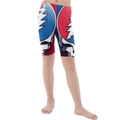 Grateful Dead Big Skull Kids  Mid Length Swim Shorts by Bedest