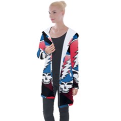 Grateful Dead Big Skull Longline Hooded Cardigan