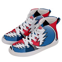 Grateful Dead Big Skull Women s Hi-top Skate Sneakers by Bedest