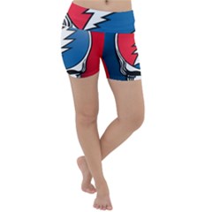 Grateful Dead Big Skull Lightweight Velour Yoga Shorts by Bedest