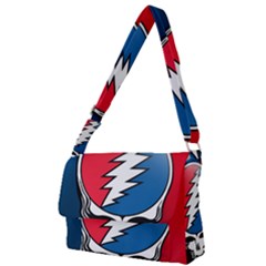 Grateful Dead Big Skull Full Print Messenger Bag (l) by Bedest