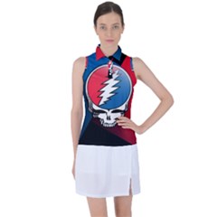 Grateful Dead Big Skull Women s Sleeveless Polo T-shirt by Bedest