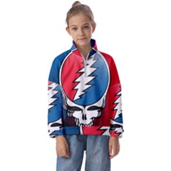 Grateful Dead Big Skull Kids  Half Zip Hoodie