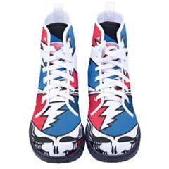 Grateful Dead Big Skull Women s High-top Canvas Sneakers by Bedest