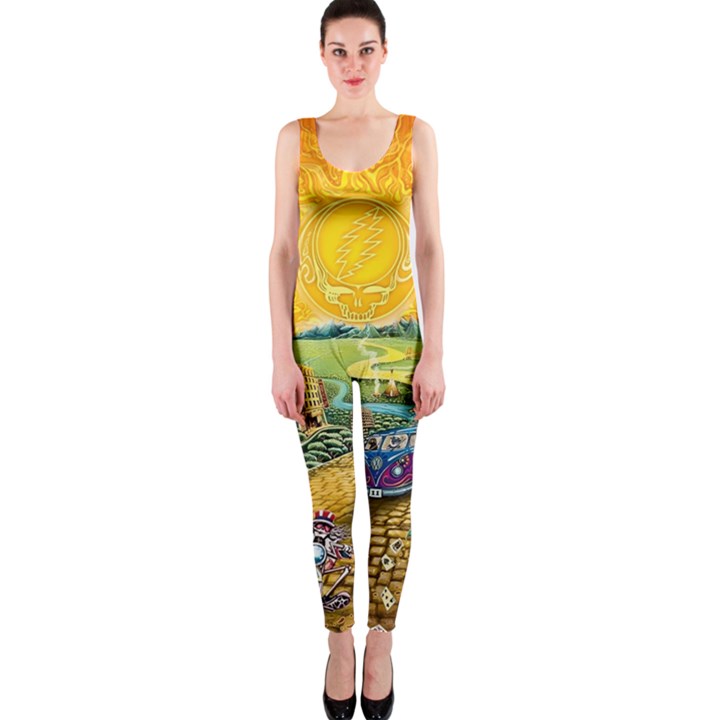 Grateful Dead Golden Road One Piece Catsuit