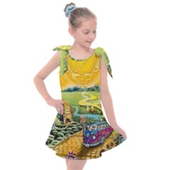 Grateful Dead Golden Road Kids  Tie Up Tunic Dress by Bedest