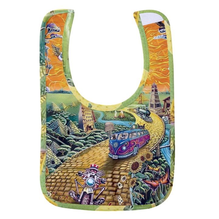 Grateful Dead Golden Road Baby Bib