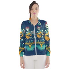 Grateful Dead Singing Skeleton Women s Windbreaker by Bedest