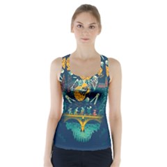 Grateful Dead Singing Skeleton Racer Back Sports Top by Bedest