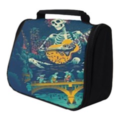 Grateful Dead Singing Skeleton Full Print Travel Pouch (small) by Bedest