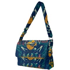 Grateful Dead Singing Skeleton Full Print Messenger Bag (l) by Bedest