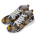 Boom Bang Art Crazy Drawing Graffiti Hello Retro Sayings Yellow Men s Lightweight High Top Sneakers View2