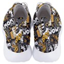 Boom Bang Art Crazy Drawing Graffiti Hello Retro Sayings Yellow Men s Lightweight High Top Sneakers View4