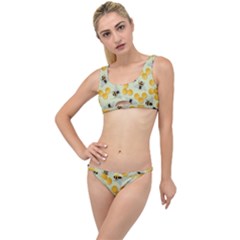 Bees Pattern Honey Bee Bug Honeycomb Honey Beehive The Little Details Bikini Set by Bedest