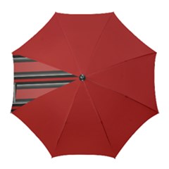 Altrosa Rosa Grau Streifen Golf Umbrellas by 2607694c