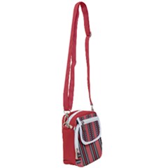 Altrosa Rosa Grau Streifen Shoulder Strap Belt Bag by 2607694c