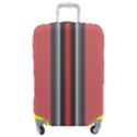 Altrosa Rosa Grau Streifen Luggage Cover (Medium) View1