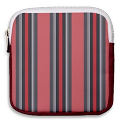 Dunkelrot4 Rosa Grau Streifen Dunkelrot3 Mini Square Pouch by 2607694c