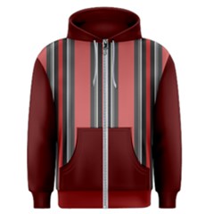 Dunkelrot4 Rosa Grau Streifen Dunkelrot3 Men s Zipper Hoodie by 2607694c