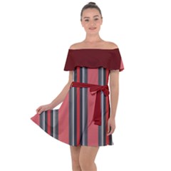 Dunkelrot4 Rosa Grau Streifen Dunkelrot3 Off Shoulder Velour Dress by 2607694c