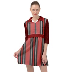 Dunkelrot4 Rosa Grau Streifen Dunkelrot3 Mini Skater Shirt Dress by 2607694c