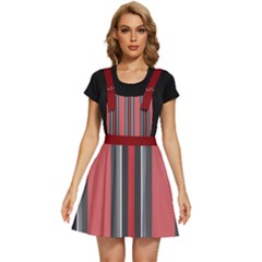 Dunkelrot4 Rosa Grau Streifen Dunkelrot3 Apron Dress by 2607694c