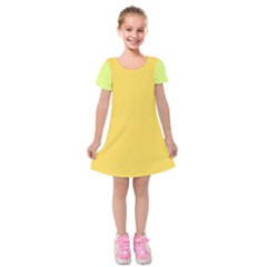 4 Farben Kids  Short Sleeve Velvet Dress