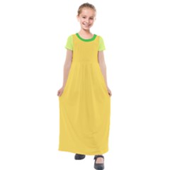 4 Farben Kids  Short Sleeve Maxi Dress by 2607694c