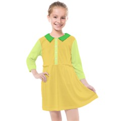 4 Farben Kids  Quarter Sleeve Shirt Dress by 2607694c