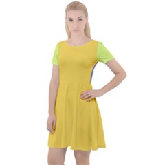 4 Farben Cap Sleeve Velour Dress  by 2607694c