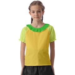 4 Farben Kids  Frill Chiffon Blouse by 2607694c