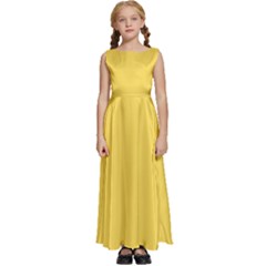 4 Farben Kids  Satin Sleeveless Maxi Dress by 2607694c