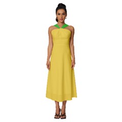 4 Farben Sleeveless Cross Front Cocktail Midi Chiffon Dress by 2607694c