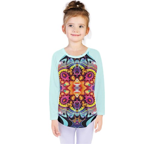 Abstrakte Blume Kids  Long Sleeve T-shirt by 2607694c