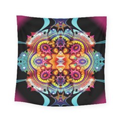 Abstrakte Blume Square Tapestry (small)