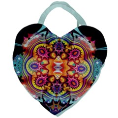 Abstrakte Blume Giant Heart Shaped Tote by 2607694c