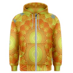 Sunshine Sunny Sun Abstract Yellow Men s Zipper Hoodie by Ravend