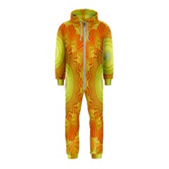 Sunshine Sunny Sun Abstract Yellow Hooded Jumpsuit (kids)