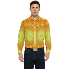 Sunshine Sunny Sun Abstract Yellow Men s Long Sleeve Shirt by Ravend