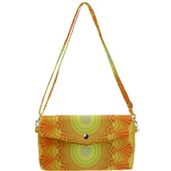 Sunshine Sunny Sun Abstract Yellow Removable Strap Clutch Bag by Ravend