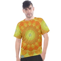 Sunshine Sunny Sun Abstract Yellow Men s Sport Top by Ravend