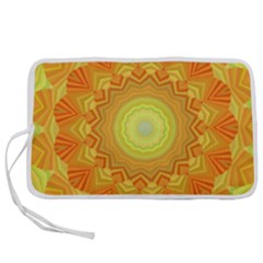 Sunshine Sunny Sun Abstract Yellow Pen Storage Case (l) by Ravend