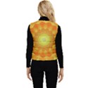 Sunshine Sunny Sun Abstract Yellow Women s Button Up Puffer Vest View2