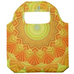 Sunshine Sunny Sun Abstract Yellow Foldable Grocery Recycle Bag by Ravend