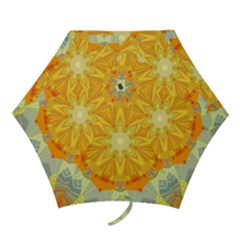 Sunshine Sunny Sun Abstract Yellow Mini Folding Umbrellas by Ravend