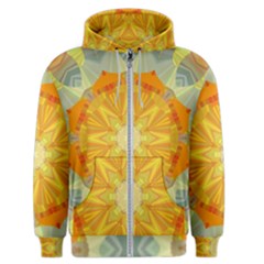 Sunshine Sunny Sun Abstract Yellow Men s Zipper Hoodie by Ravend