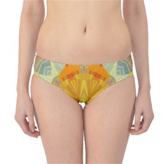 Sunshine Sunny Sun Abstract Yellow Hipster Bikini Bottoms by Ravend