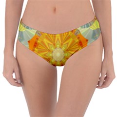 Sunshine Sunny Sun Abstract Yellow Reversible Classic Bikini Bottoms by Ravend